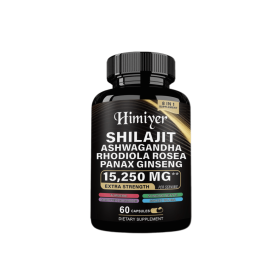 Shilajit 9000 Panax Ginseng 1500MG Ashwagandha 2000MG Rhodiola Rosea 999MG, Turmeric 500MG, Gingko Biloba 500MG, Stinging Nettle 250MG, Cordyceps Mush