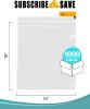 Pack of 1000 Zipper Bags; Clear 14 x 16. Ultra Thick Seal Top Bags 14x16. Thickness 2 mil Thick. Heavy Duty Polyethylene Bags with Single Track for In