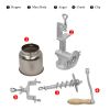 500# Home Use Hand Cranking Operation Grain Grinder Silver
