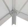 6x8 FT Polycarbonate Greenhouse, Outdoor Walk-in Green House with Vent Window, Hinged Door, Rain Gutter