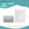 Pack of 1000 Zipper Bags; Clear 14 x 16. Ultra Thick Seal Top Bags 14x16. Thickness 2 mil Thick. Heavy Duty Polyethylene Bags with Single Track for In