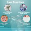 Pack of 1000 Zipper Bags; Clear 14 x 16. Ultra Thick Seal Top Bags 14x16. Thickness 2 mil Thick. Heavy Duty Polyethylene Bags with Single Track for In